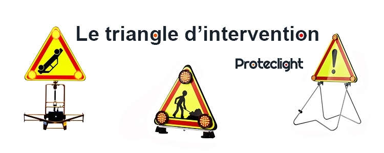 Triflash LED, triangles d'intervention pour véhicules - Intersignaletic